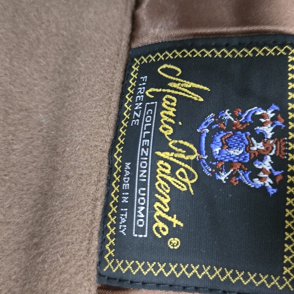 Mario Valente Men's Italian Made Wool & Cashmere Coat Sz 42 - Picture 9 of 15